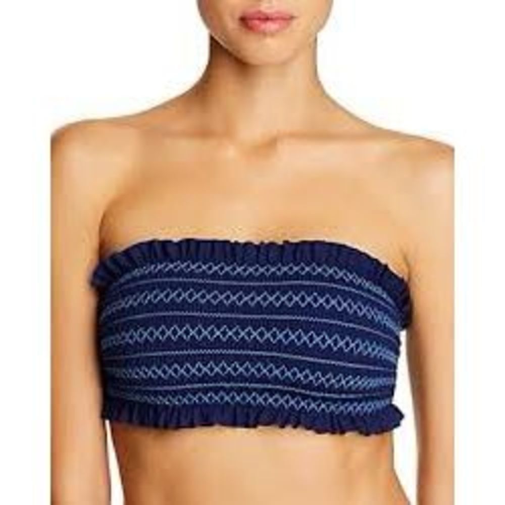 New. Tory Burch black smocked bikini set. Normally $236 XS - Picture 8 of 11